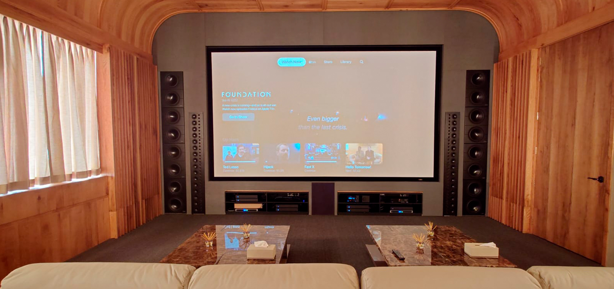 Home cinema in Cambodia with LS-1000 in-wall speakers
